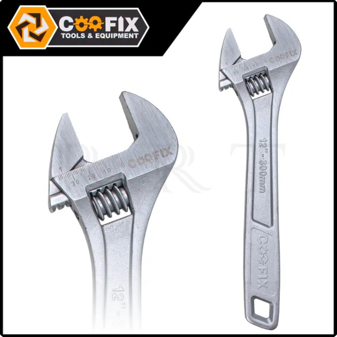 COOFIX ประแจเลื่อน 12 นิ้ว รุ่น CFH-B01002-12 ปากกว้าง ผลิตจากเหล็กกล้า