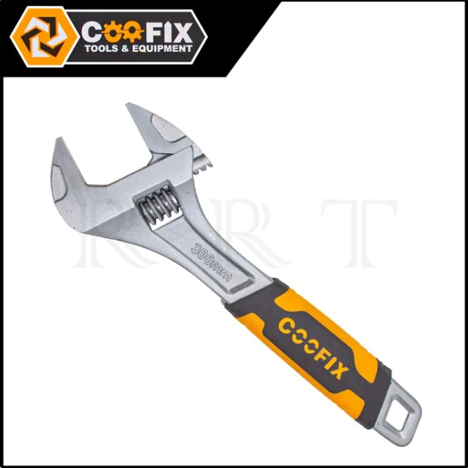 COOFIX ประแจเลื่อน 12 นิ้ว รุ่น CFH-B01003-12 ด้ามประแจออกแบบในรูปแบบสามารถจับได้ถนัดมือ