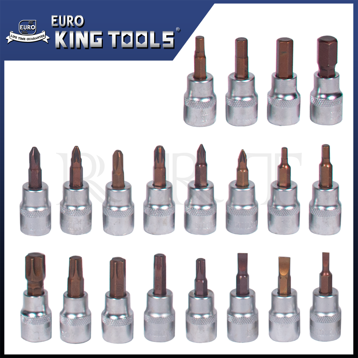 EURO KING TOOLS ชุดบล็อก 150 ตัวชุด บล็อกชุด 1/2" 1/4" 3/8" 6 เหลี่ยม ครบชุด