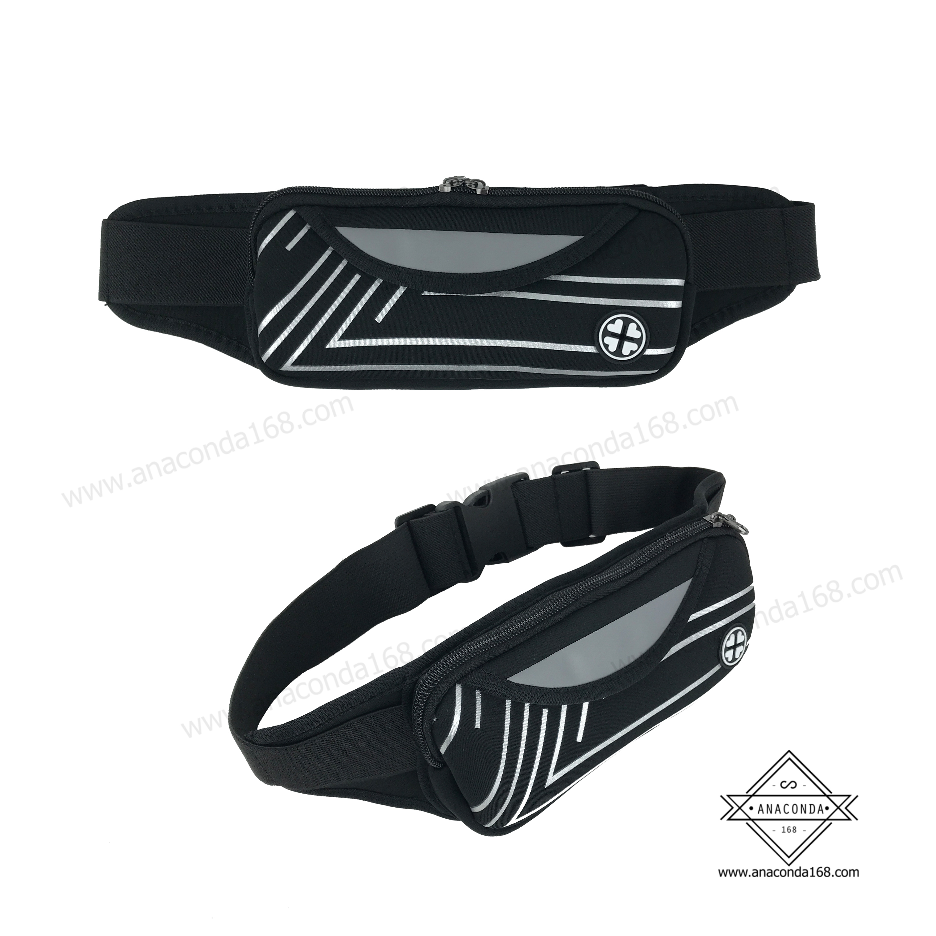 กระเป๋าคาดเอวสปอร์ต 1 ซิป แบบลาย