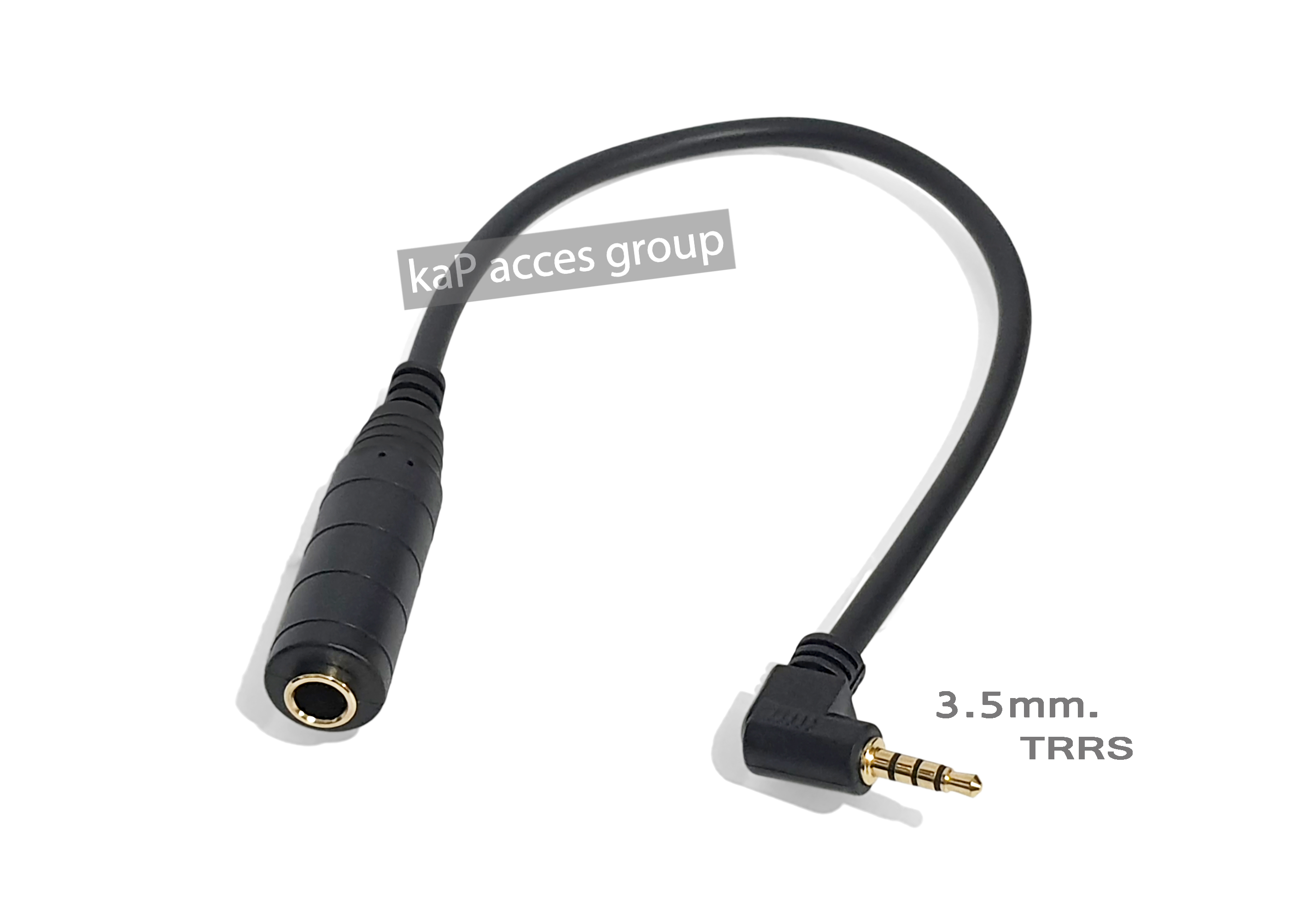 Audio 3.5mm SP 4 Pole Male - 6.35mm SP Female Cable Converter 30cm.