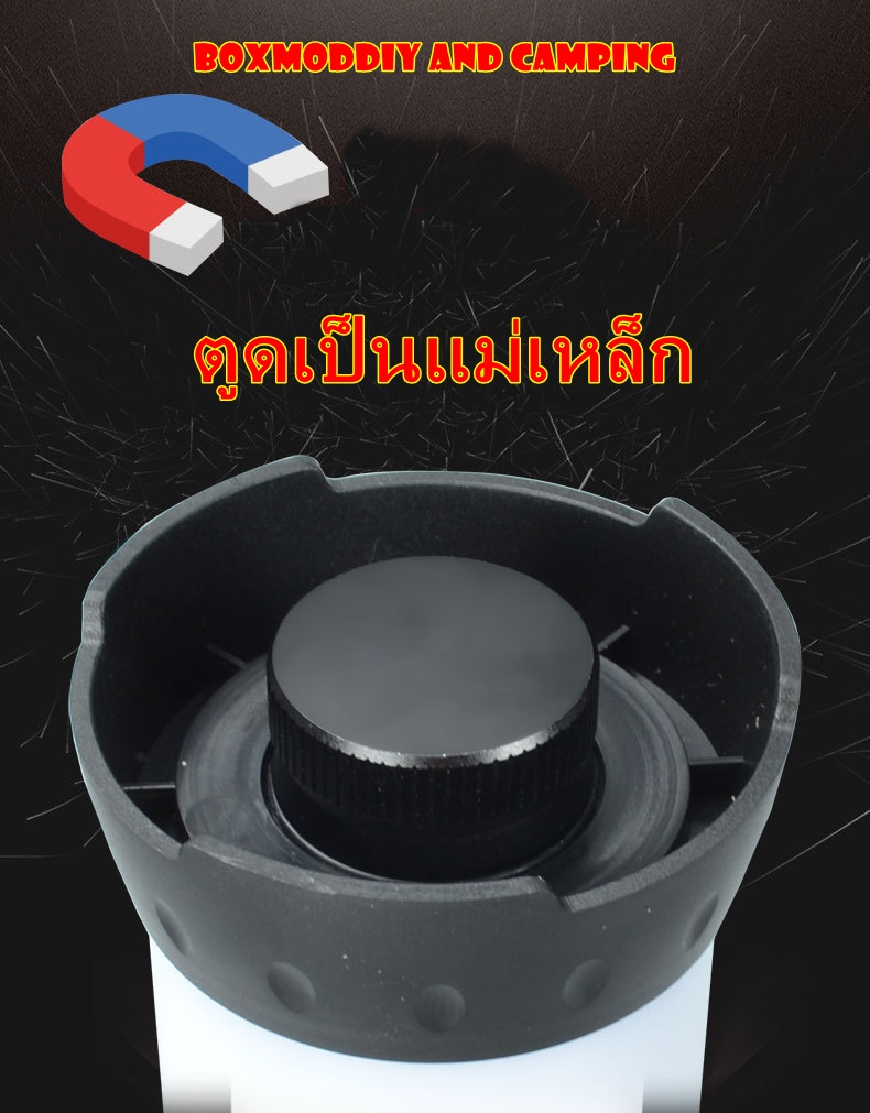 **โปรโมชั่น แถมถ่าน18650**ไฟตั้งแคมป์ ไฟส่องเต็นท์LED ตะเกียงLED ใช้แบตเตอรี่18650 ไฟตลาดนัด สว่างมากๆ ขนาดกว้าง50มม. สูง100มม.