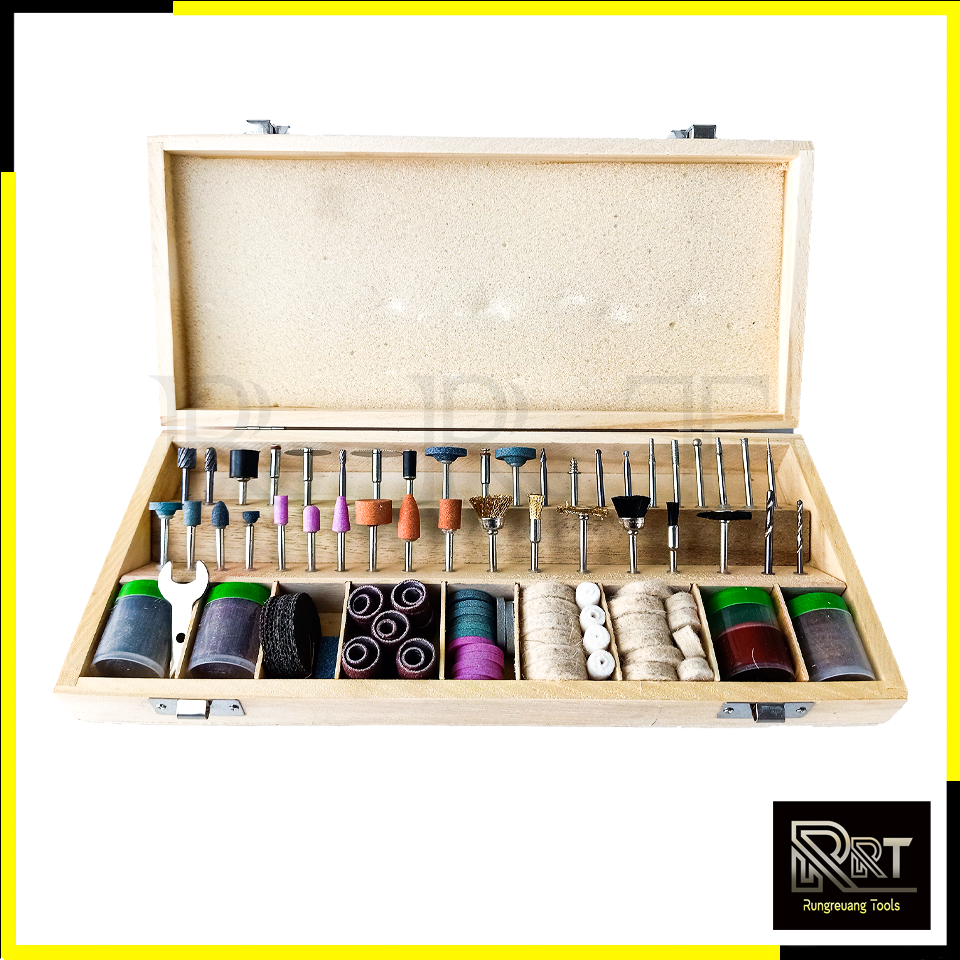 RRT ชุดเครื่องขัดมินิ ขนาดแกน 3mm. (ชุด 238 ชิ้น)