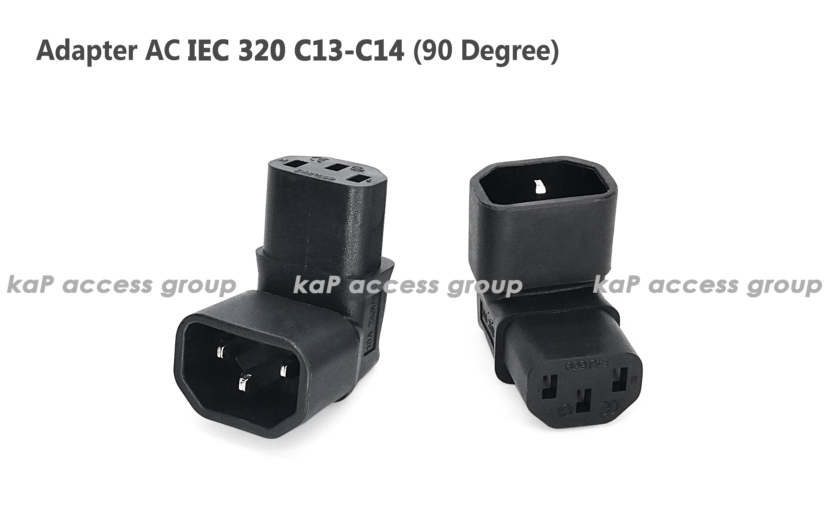 IEC 320 C13 / C14 Adapter (90Degree)