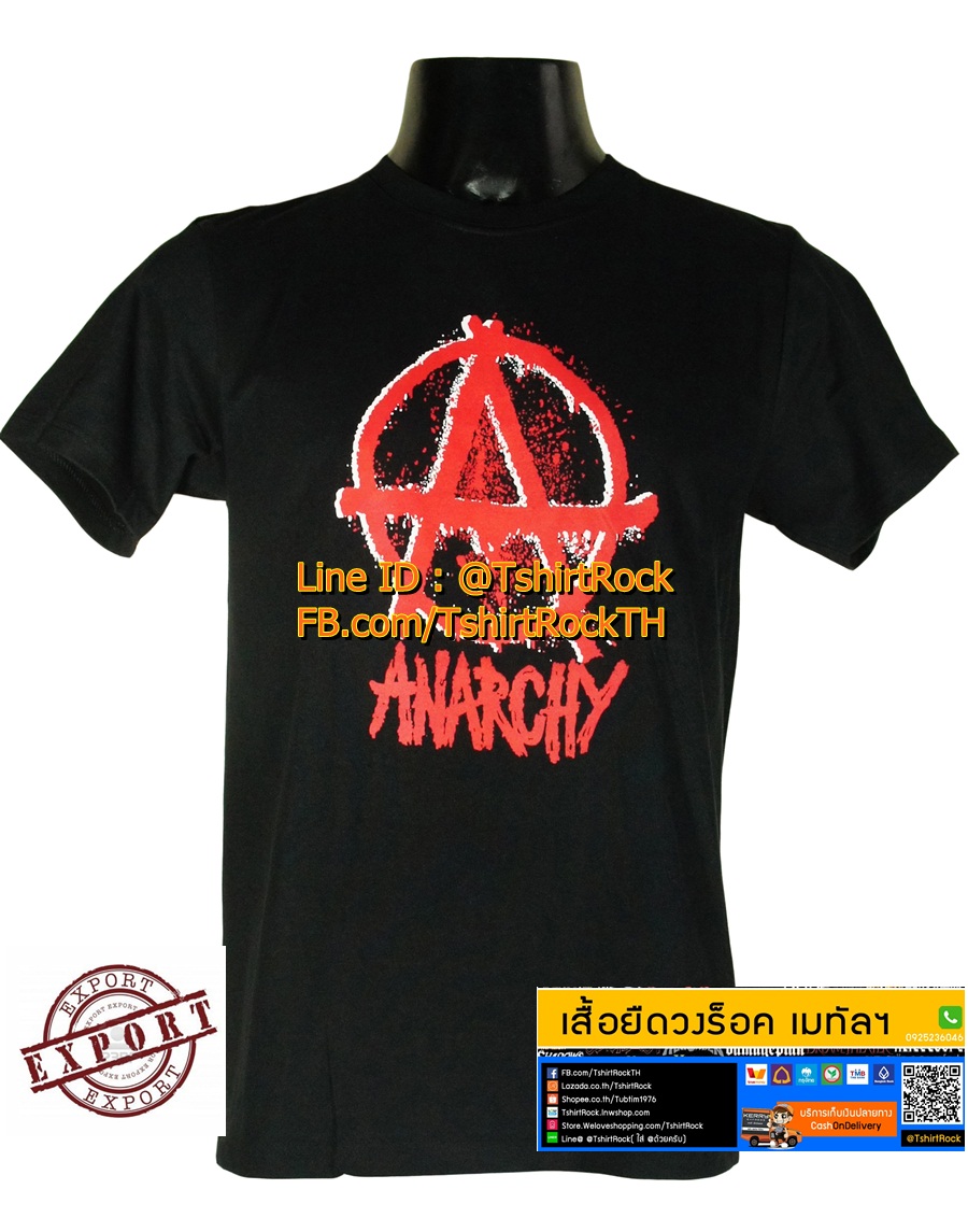 เสื้อวง ANARCHY เสื้อยืดวงดนตรีร็อค เมทัล เสื้อร็อค ACY249