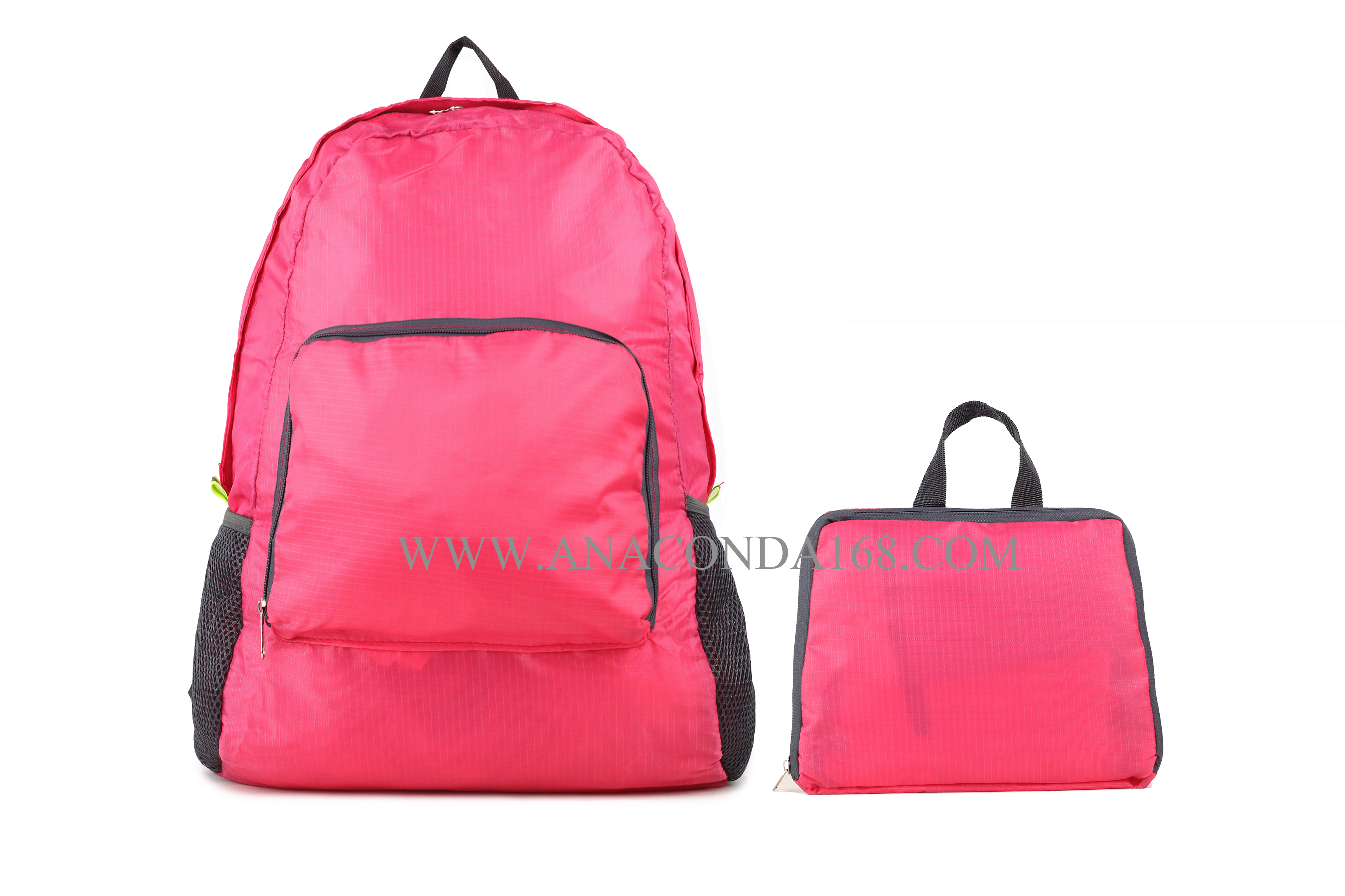 กระเป๋าเป้สะพายหลังพกพาพับเก็บได้