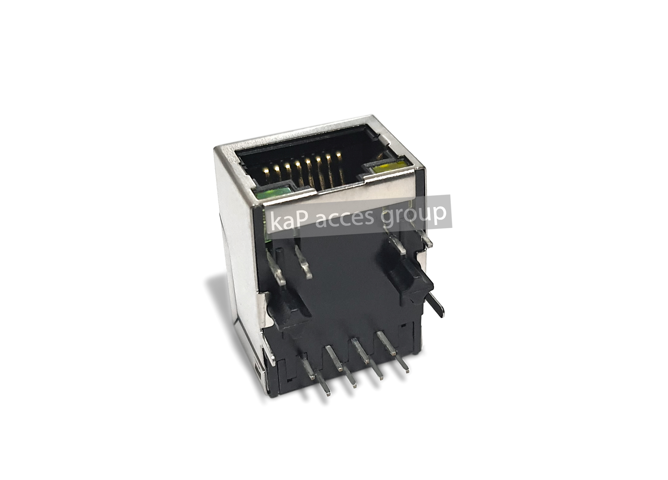 ซ็อกเก็ตเชื่อมต่อเครือข่ายอีเธอร์เน็ต 8P 8C 8Pin ลงบอร์ด Pcb มีไฟ RJ45 Connector Original HR911105 HR911105A Laser printing network transformer