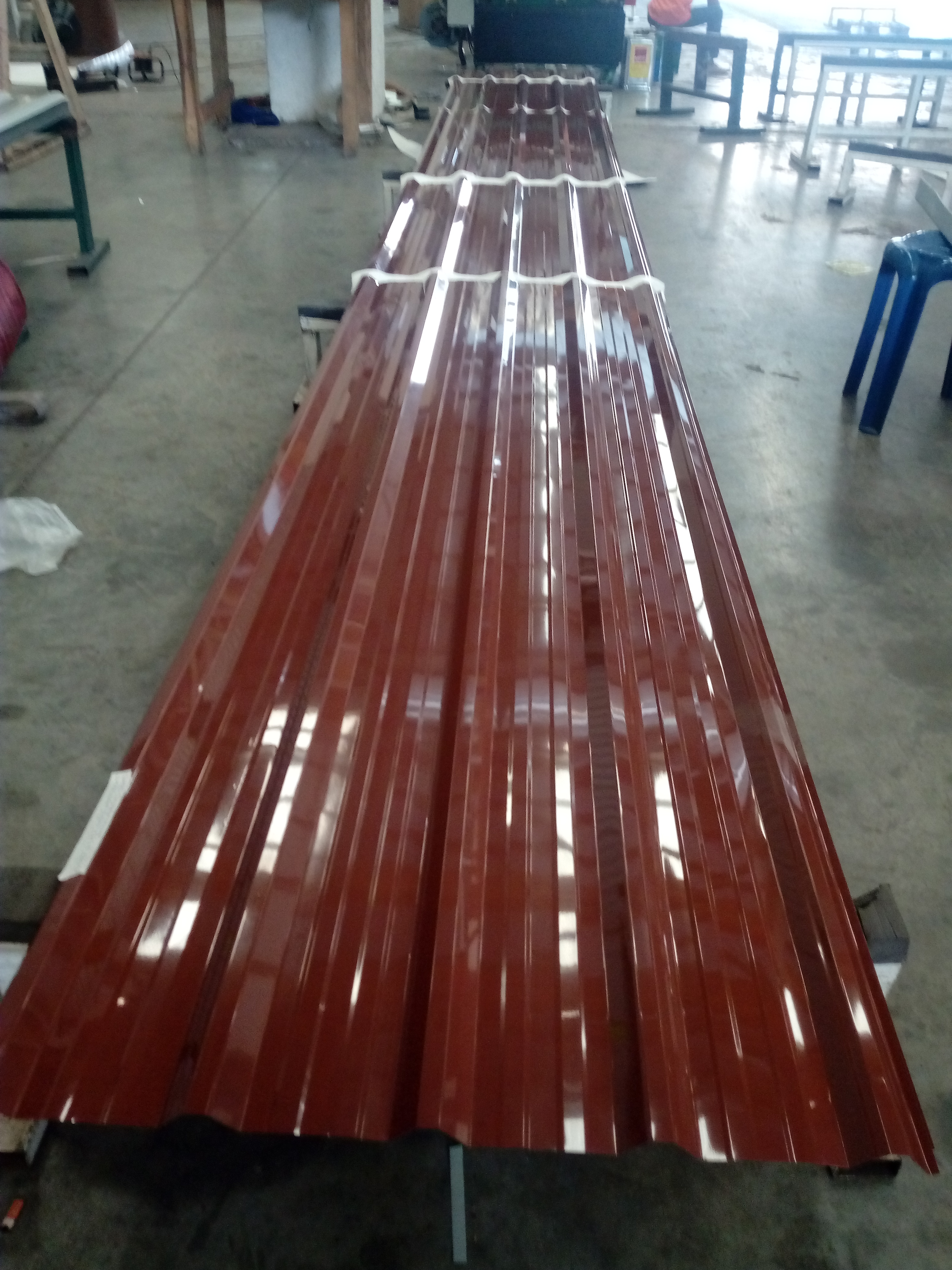 เมทัลชีทแผ่นตรงสีน้ำตาลหนา0.35มิล หน้ากว้าง 76 ซม./สินค้าหมดนะครับลอตใหม่อาจจะมีการปรับขึ้นราคา