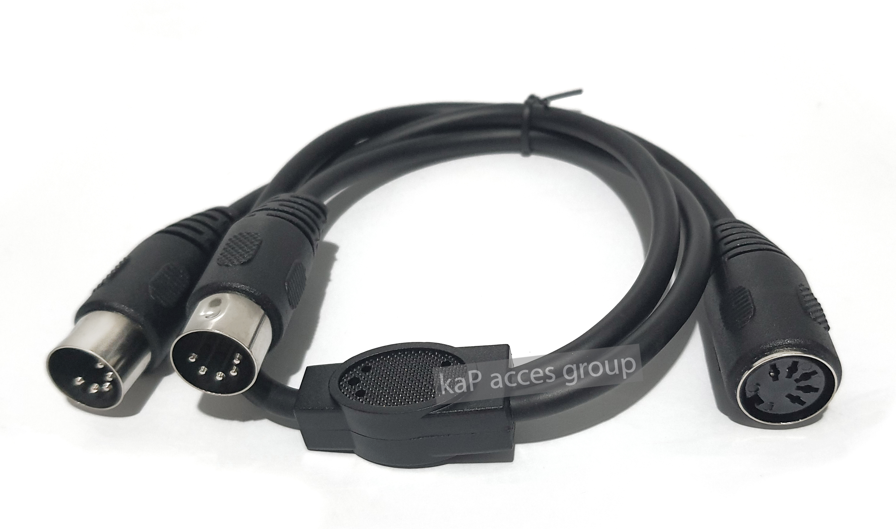MIDI DIN 5Pin Splitter Y สาย MIDI 5ขา หัวตัวเมีย 2 X DIN-5PIN หัวตัวผู้ MIDI กีตาร์ คีย์บอร์ด อะแดปเตอร์