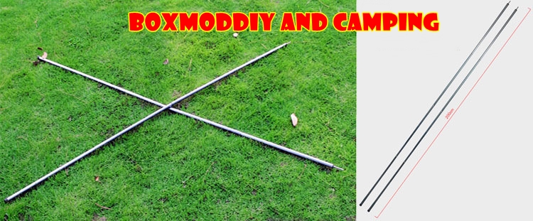 เสาฟลายชีท เสาผ้าใบกันฝน เสาtarp ขนาด16มม. 1ชุด มี8ท่อน ต่อได้2เสา 1เสาสูง2เมตร มีถุงใส่ และตัวกันฟ้าผ่าแถมให้ ราคา290บาท