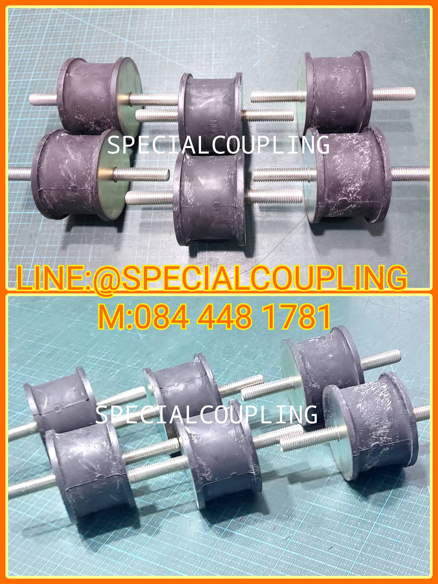 จำหน่ายยางรองแท่นเครื่อง Double stud OD75 H50mm m.12 สอบถามได้คะ