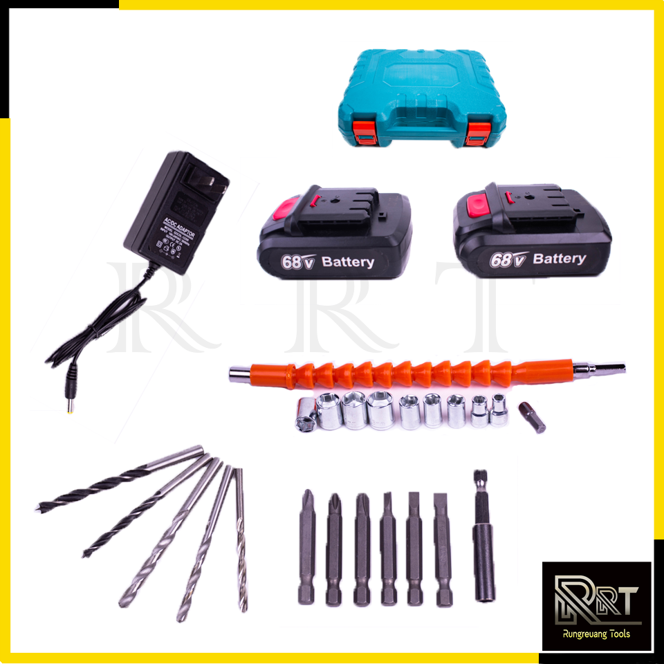 MAXNUM สว่านไร้สาย 68V รุ่น 330DWE 3ระบบ เจาะกระแทกได้