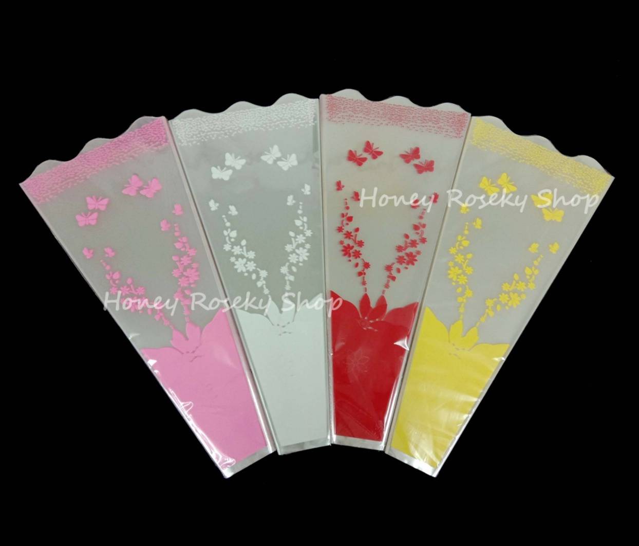 ซองใส่ดอกไม้ รุ่น 3B (แพ็คละ100ใบ ต่อ1 สี)
