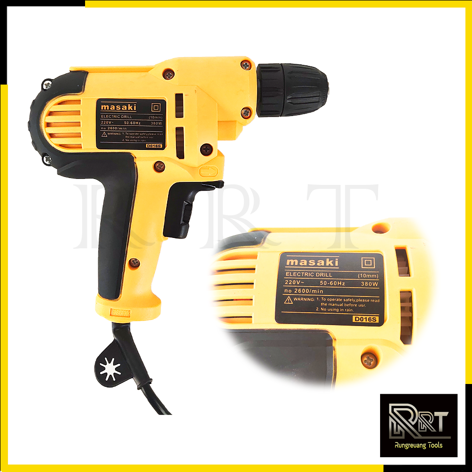 MASAKI สว่านปรับรอบซ้าย-ขวา 10mm. รุ่น D016S