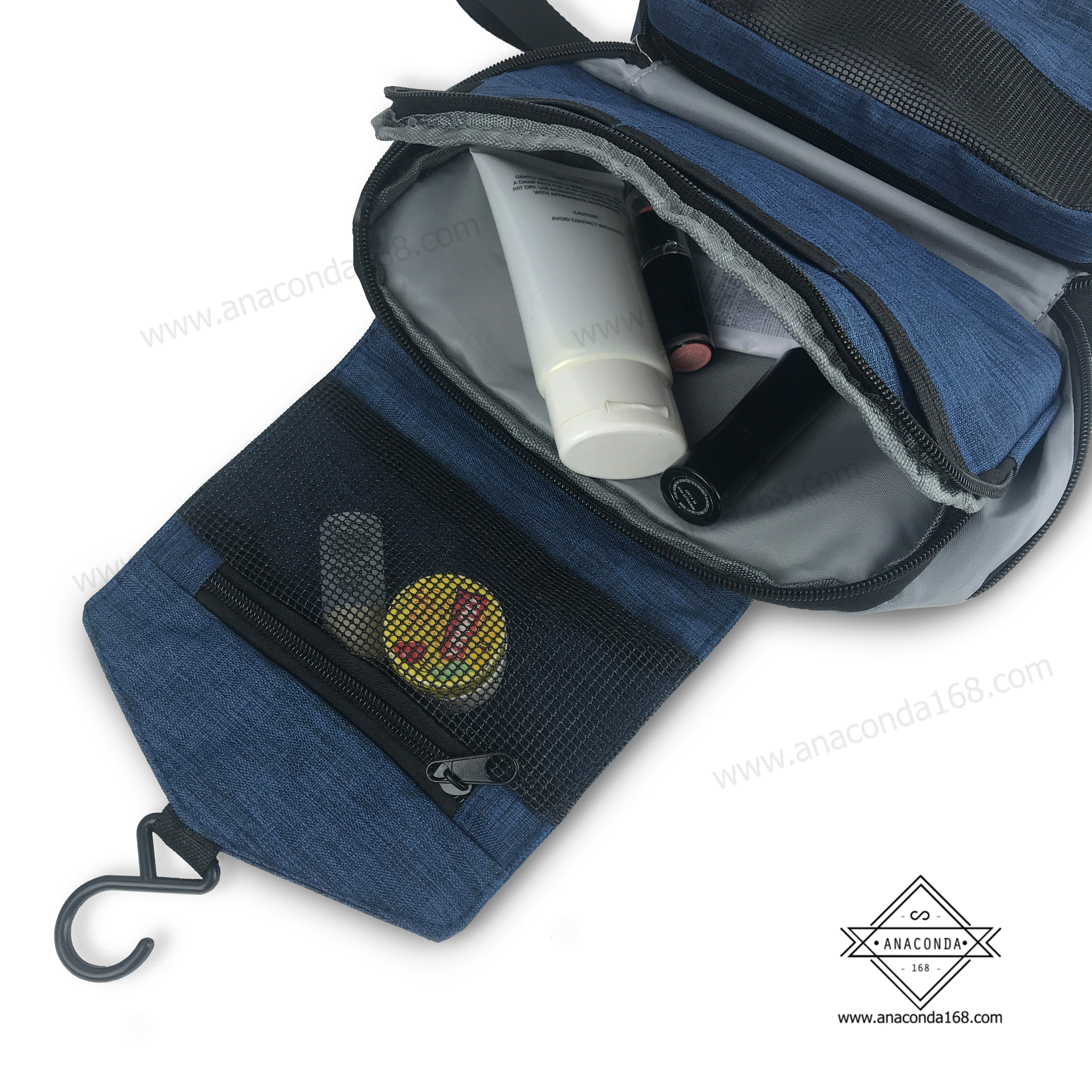 กระเป๋าจัดเก็บอุปกรณ์อาบน้ำ 3 ชั้น