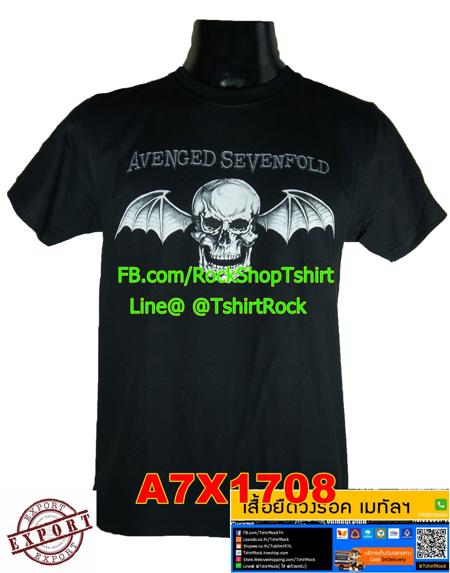 เสื้อวินเทจ Avenged Sevenfold เสื้อยืดวงร็อค เสื้อร็อค เมทัล อะเว็นจด์เซเวนโฟลด์ A7X1708