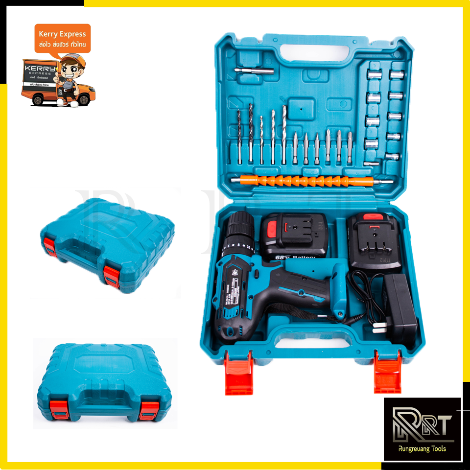 MASAKI สว่านไร้สาย 68V รุ่น 550DWE 3ระบบ เจาะกระแทกได้