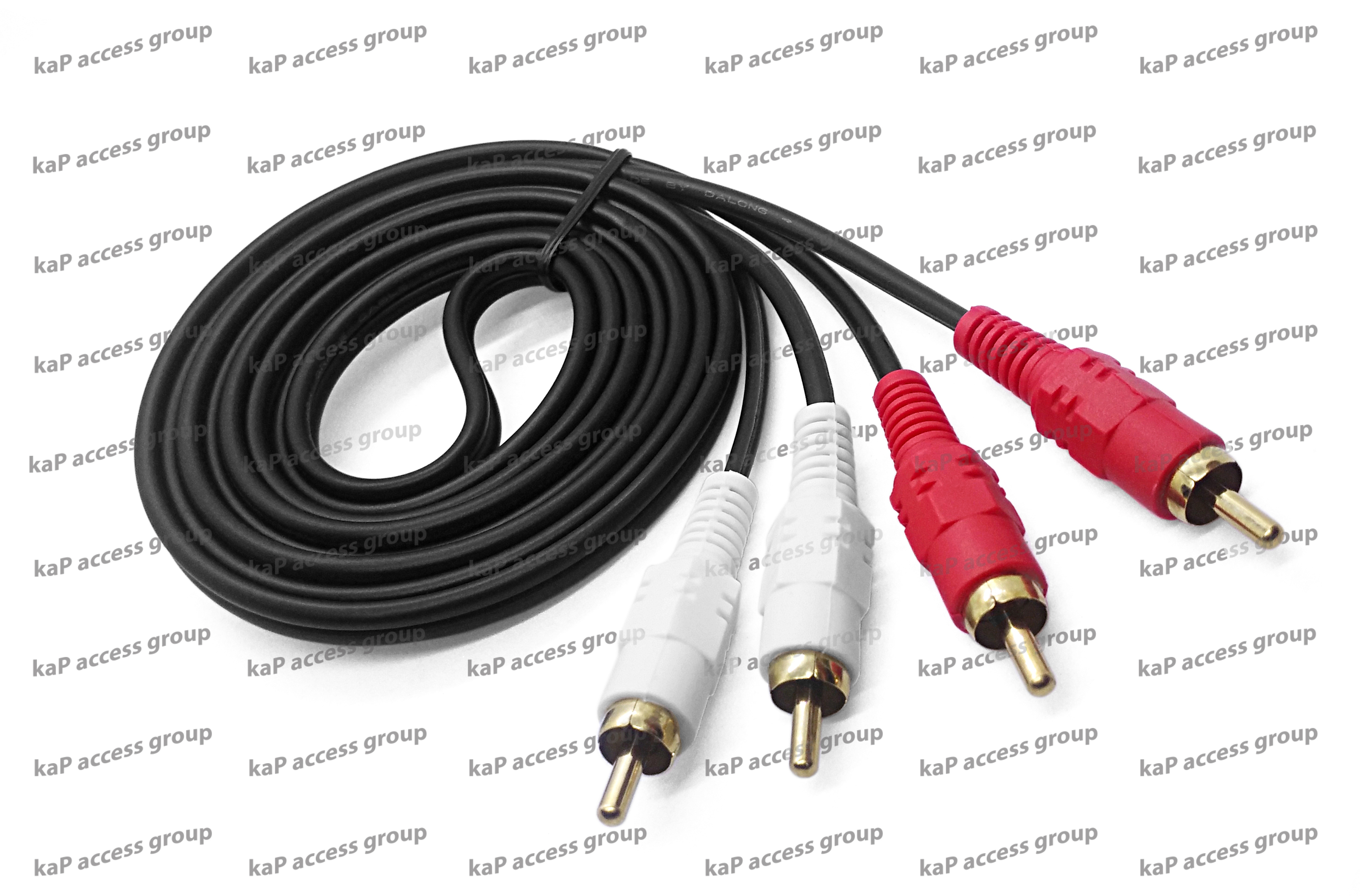 สาย RCA 2M/2M ขาว-แดง (เสียง) ความยาว 1.8เมตร