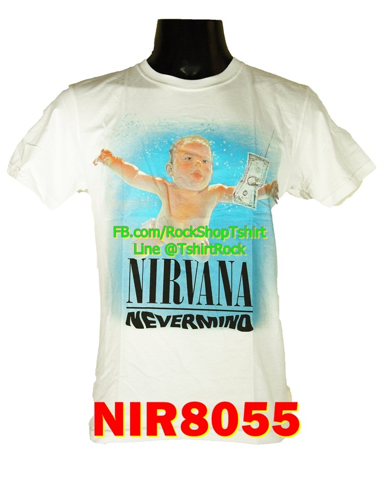 เสื้อวง NIRVANA เสื้อวินเทจ เสื้อยืดวงร็อค เมทัล เนอร์วานา NIR8055