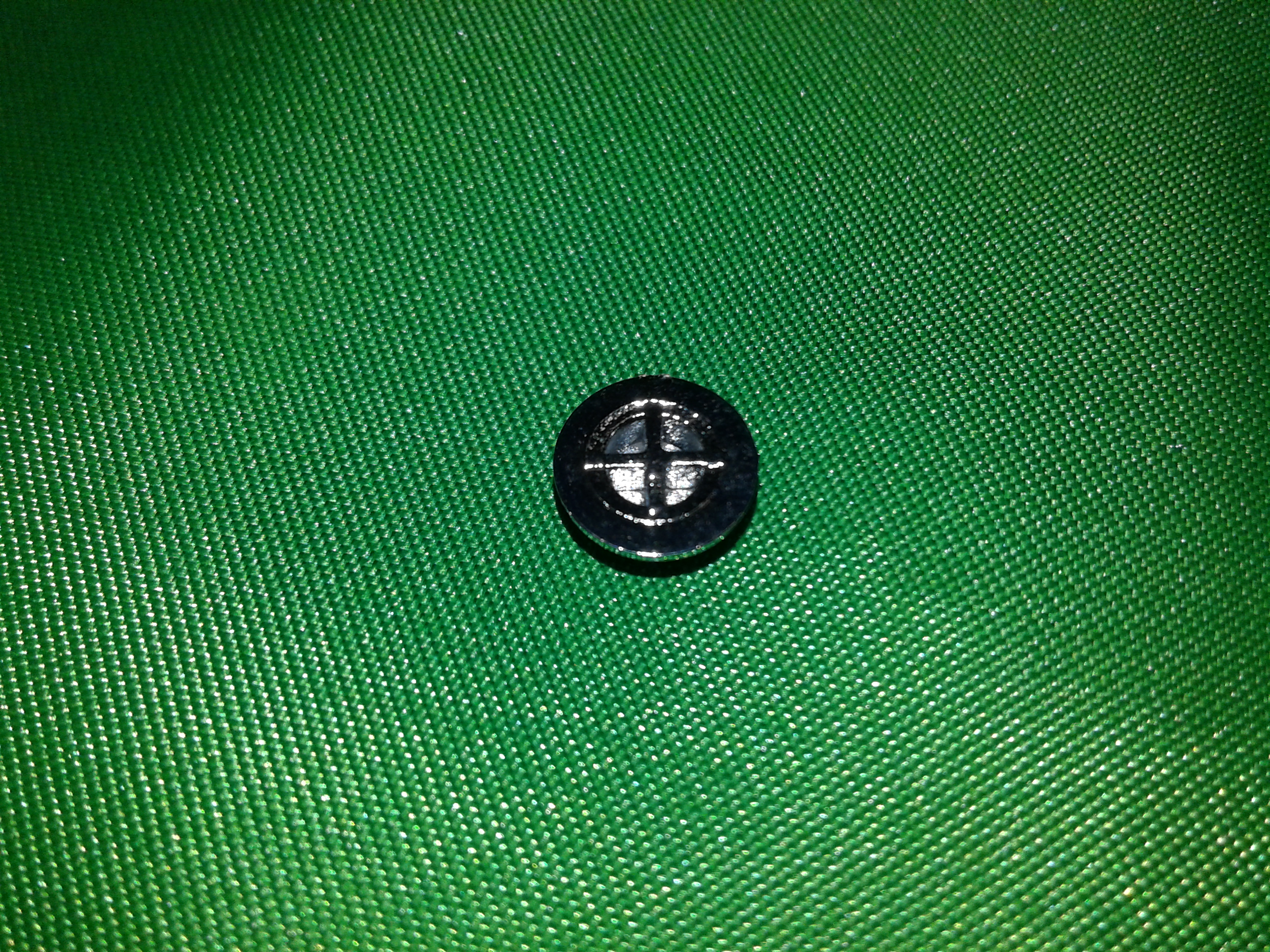 หมวกกดไมโครสวิทย์ สีโครเมี่ยม กว้าง7มม. ฐานกว้าง9มม. สูงรวมฐาน3.5มม.