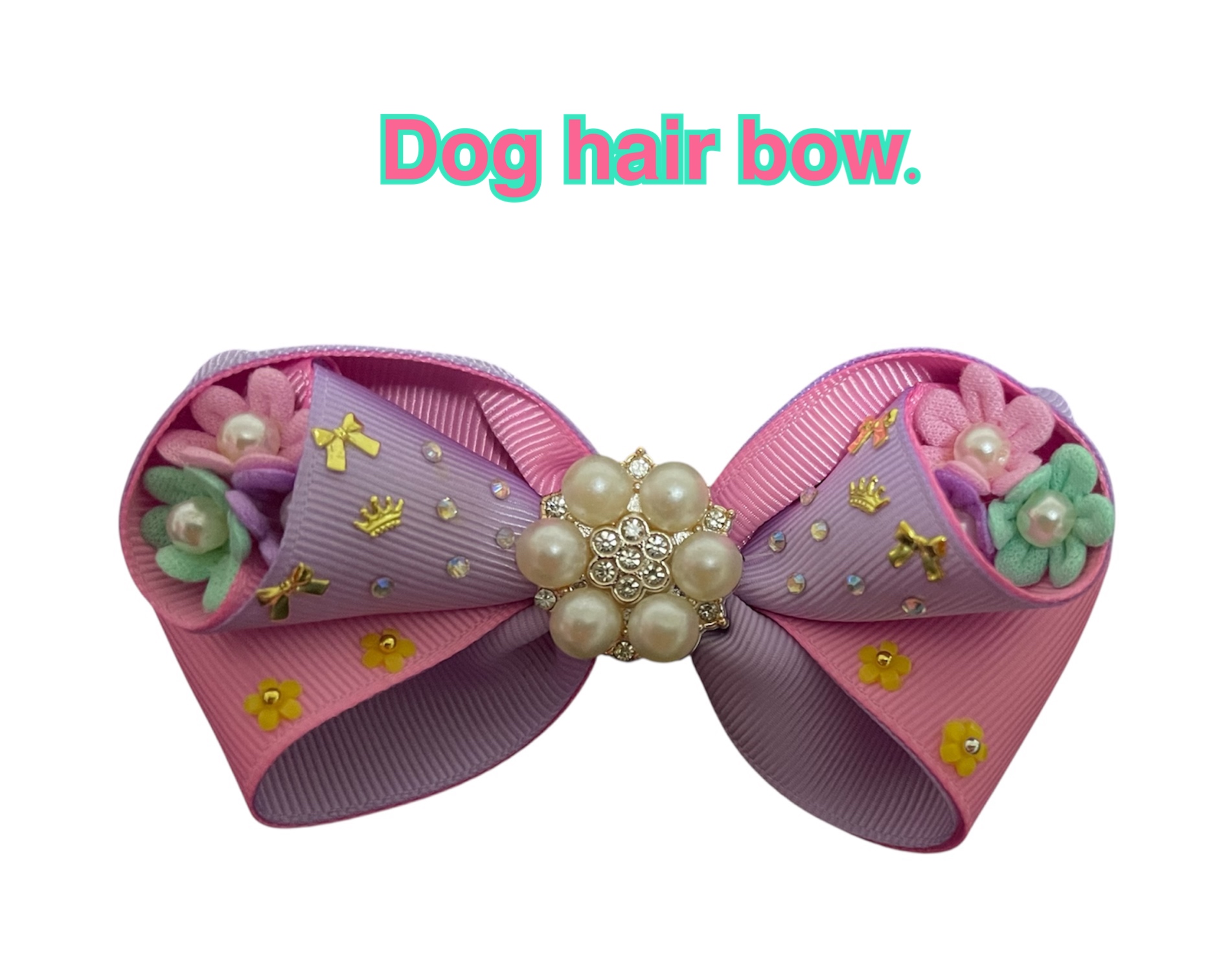 Dog hair bow.