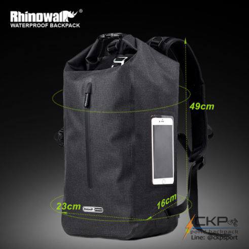 กระเป๋าเป้กันน้ำ 100% Rhinowalk รุ่น TF710 สีดำ