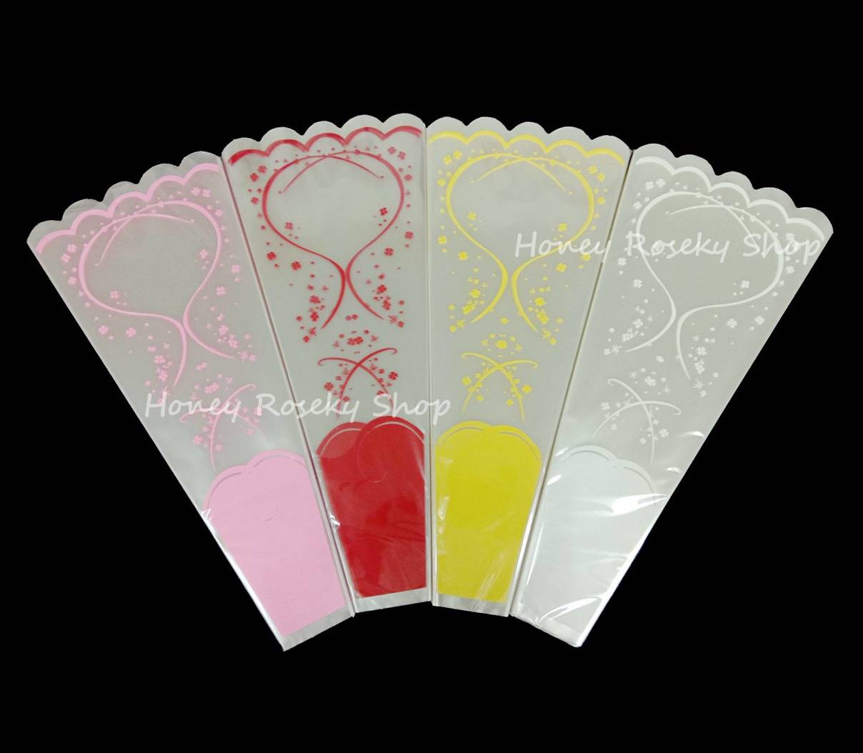 ซองใส่ดอกไม้ รุ่น 3C (แพ็คละ100ใบ ต่อ 1 สี)