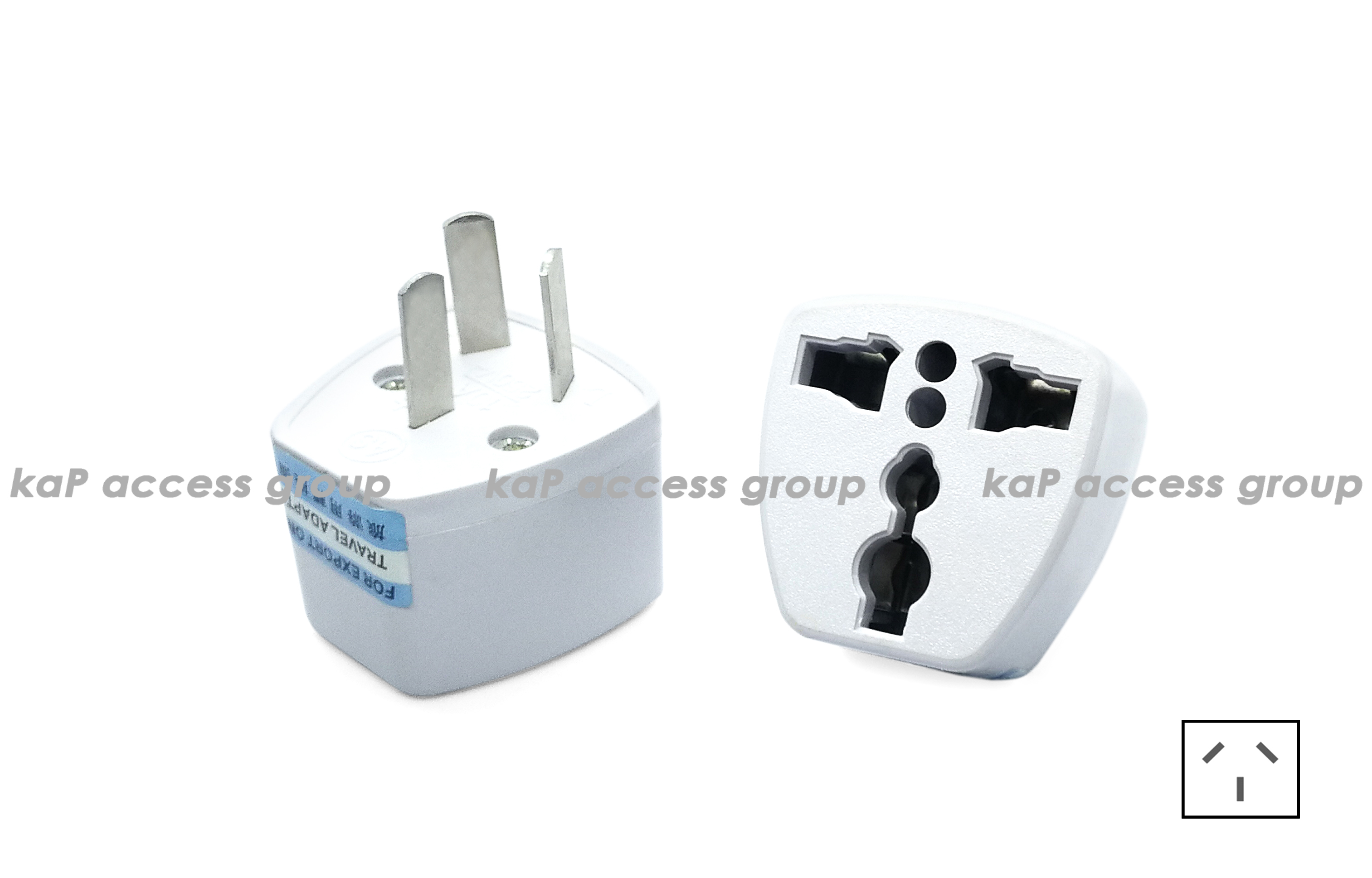 Universal Travel Adapter Power Socket (3/3) แบนเฉียง
