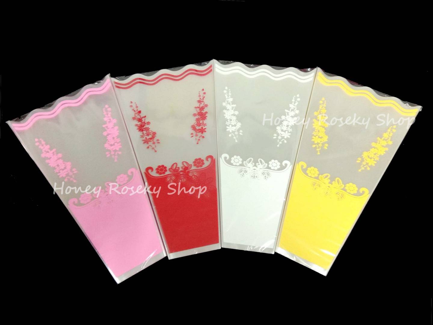 ซองใส่ดอกไม้ รุ่น 4A (แพ็คละ100ใบ ต่อ 1 สี)