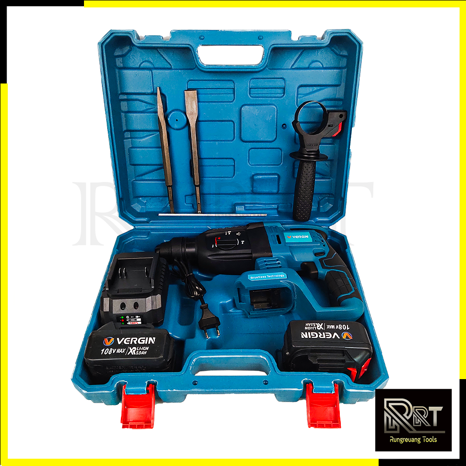 VERGIN สว่านไร้สายโรตารี่ 3 ระบบ 108V