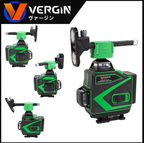 VERGIN ระดับน้ำเลเซอร์ 4D 16 เส้น 360 องศา รุ่น VG-16L (แสงสีเขียว)