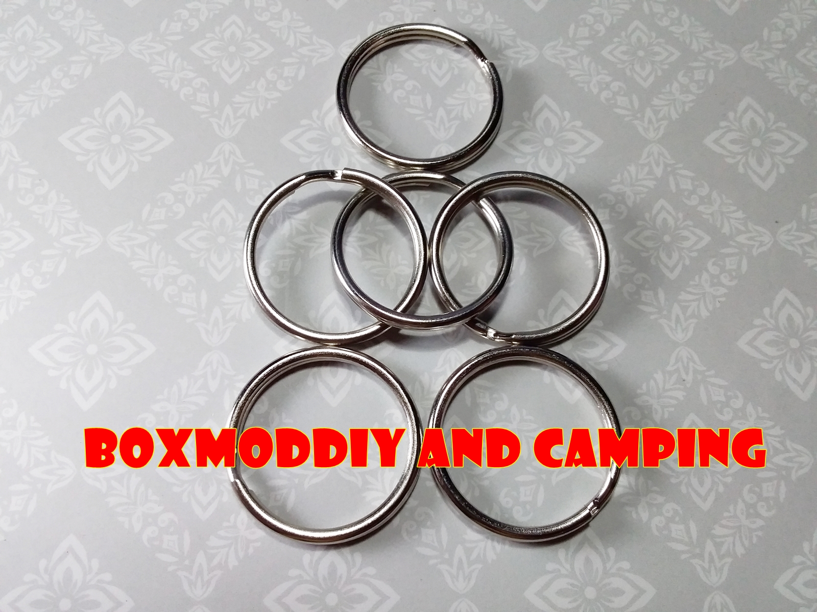 ห่วงเอนกประสงค์ ห่วงพวงกุญแจ ไว้คล้องหูฟลายชีท คล้องหูเต็นท์ คล้องอื่นๆ ขนาดใหญ่ 28มม. 1ชุดมี6วง 30บาท