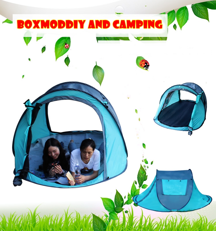 ***จัดส่งฟรี***เต็นท์โยน เต็นท์สปริง เต็นท์กางอัตโนมัติ สำหรับ 2-3 คน ขนาด240*150*105cm สีฟ้าสวย ของดีราคาถูก