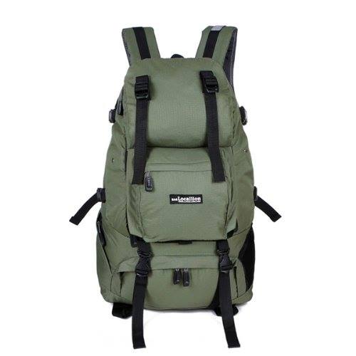 Local Lion เป้สะพายหลัง backpack สีเขียว ขนาด 40L รุ่น068 แถมฟรี มีดการ์ด