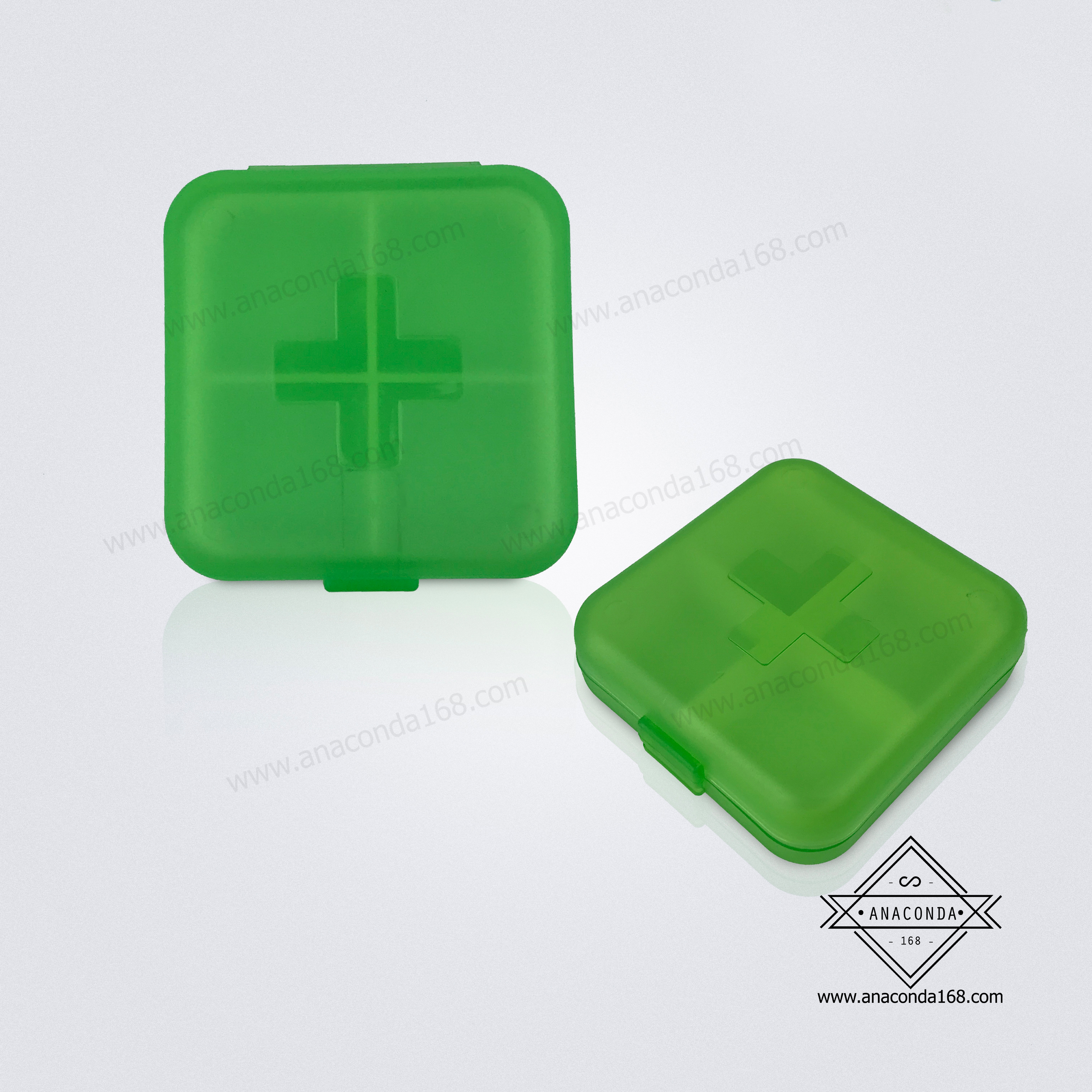 ตลับใส่ยาพกพา กล่องใส่ยา 4 ช่อง