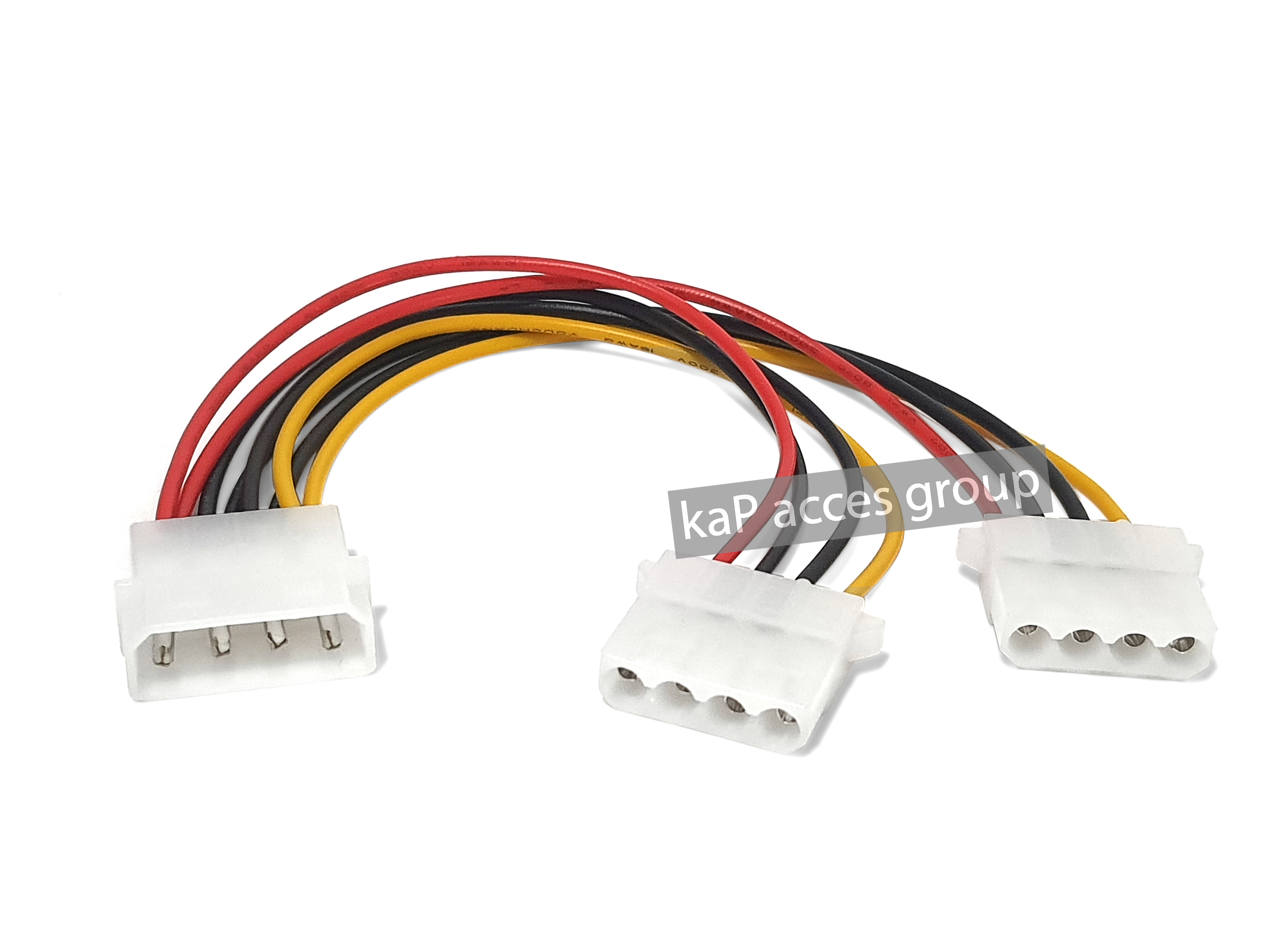 POWER MOLEX 4PIN IDE Y MOLEX IDE1/2 เพิ่มหัวต่อ สายเพาเวอร์ 4 พิน 1ออก2