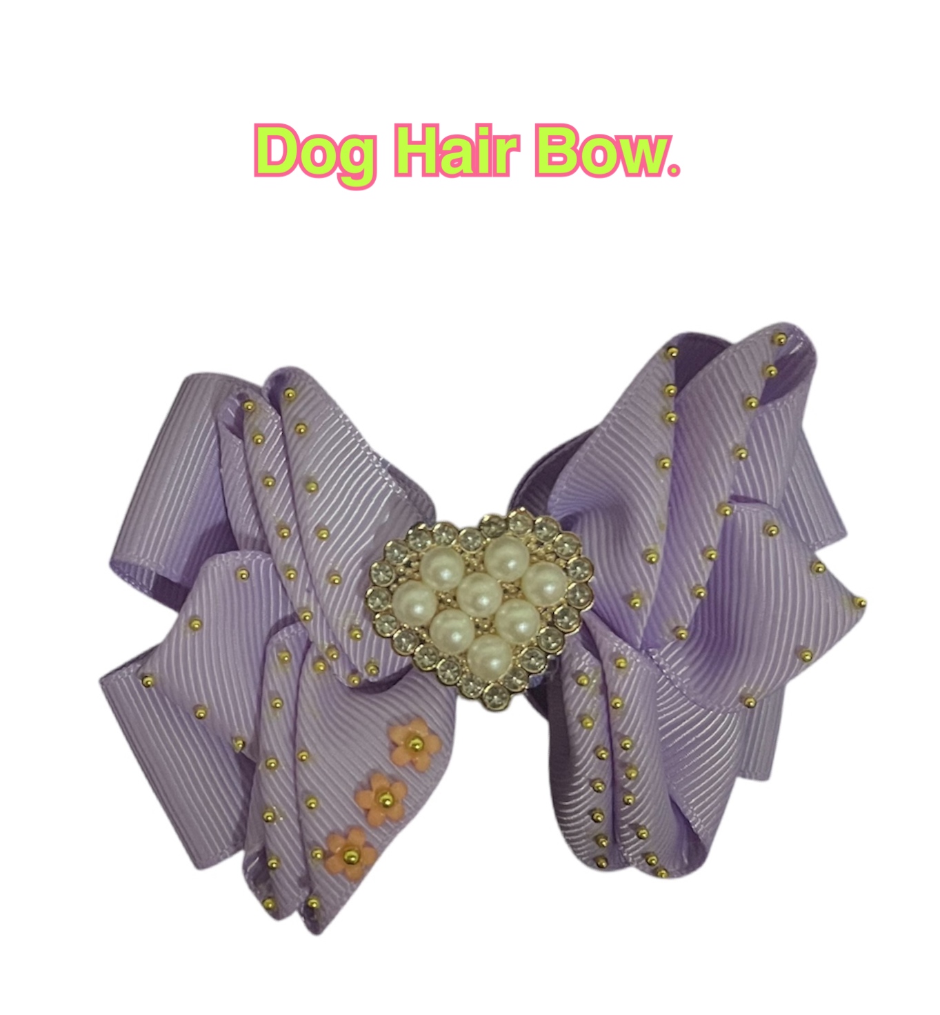 Dog hair bow.