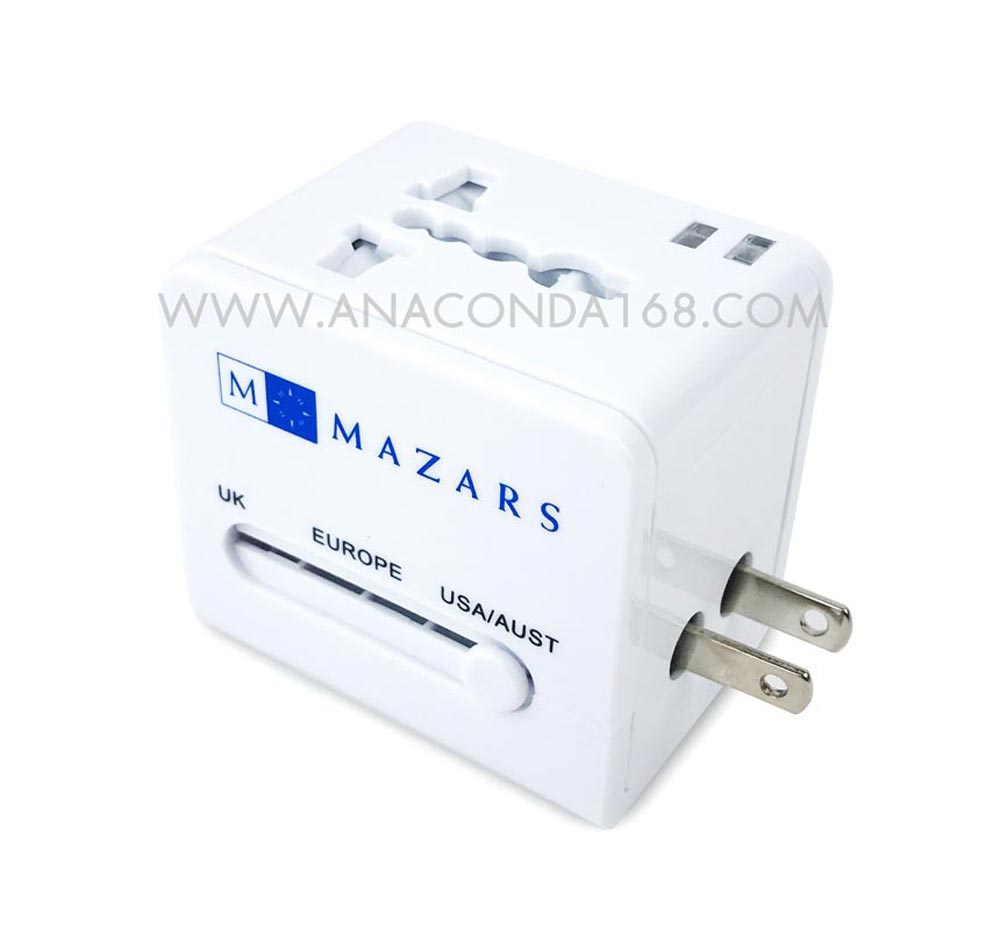 ปลั๊กแปลงไฟ Universal Plug สกรีนโลโก้