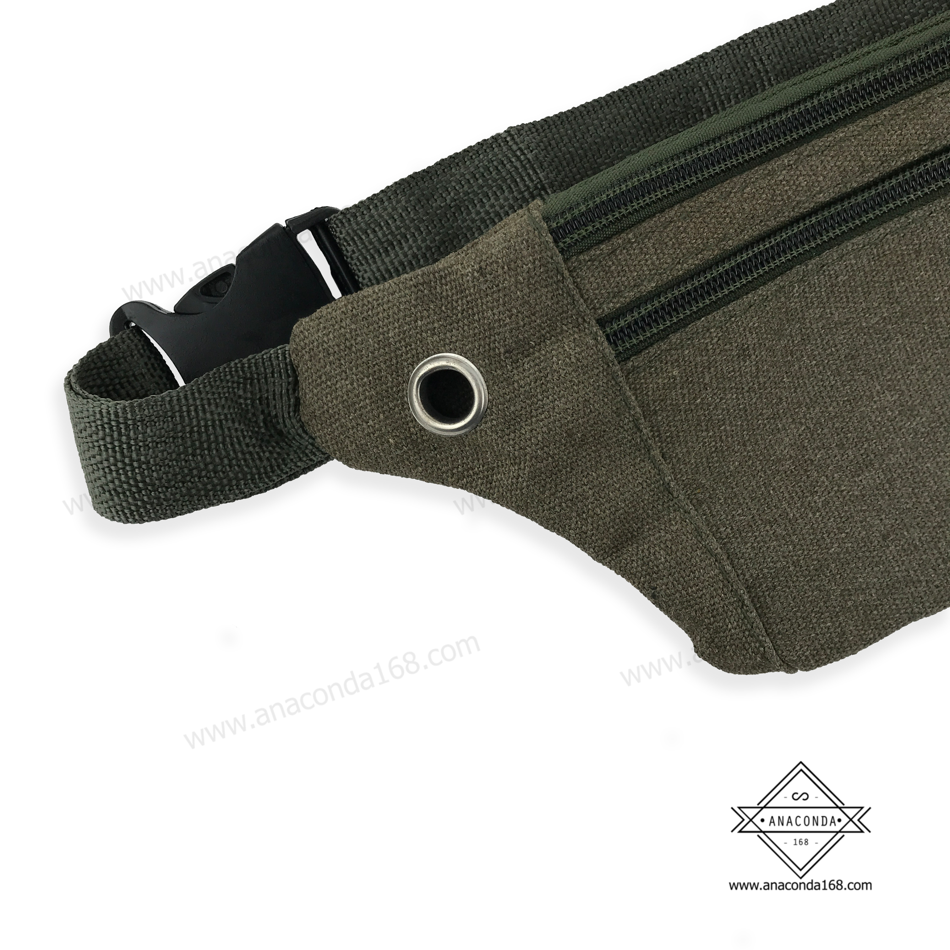 กระเป๋าคาดอก-คาดเอว Sport 3ซิป ผ้าแคนวาส V.1