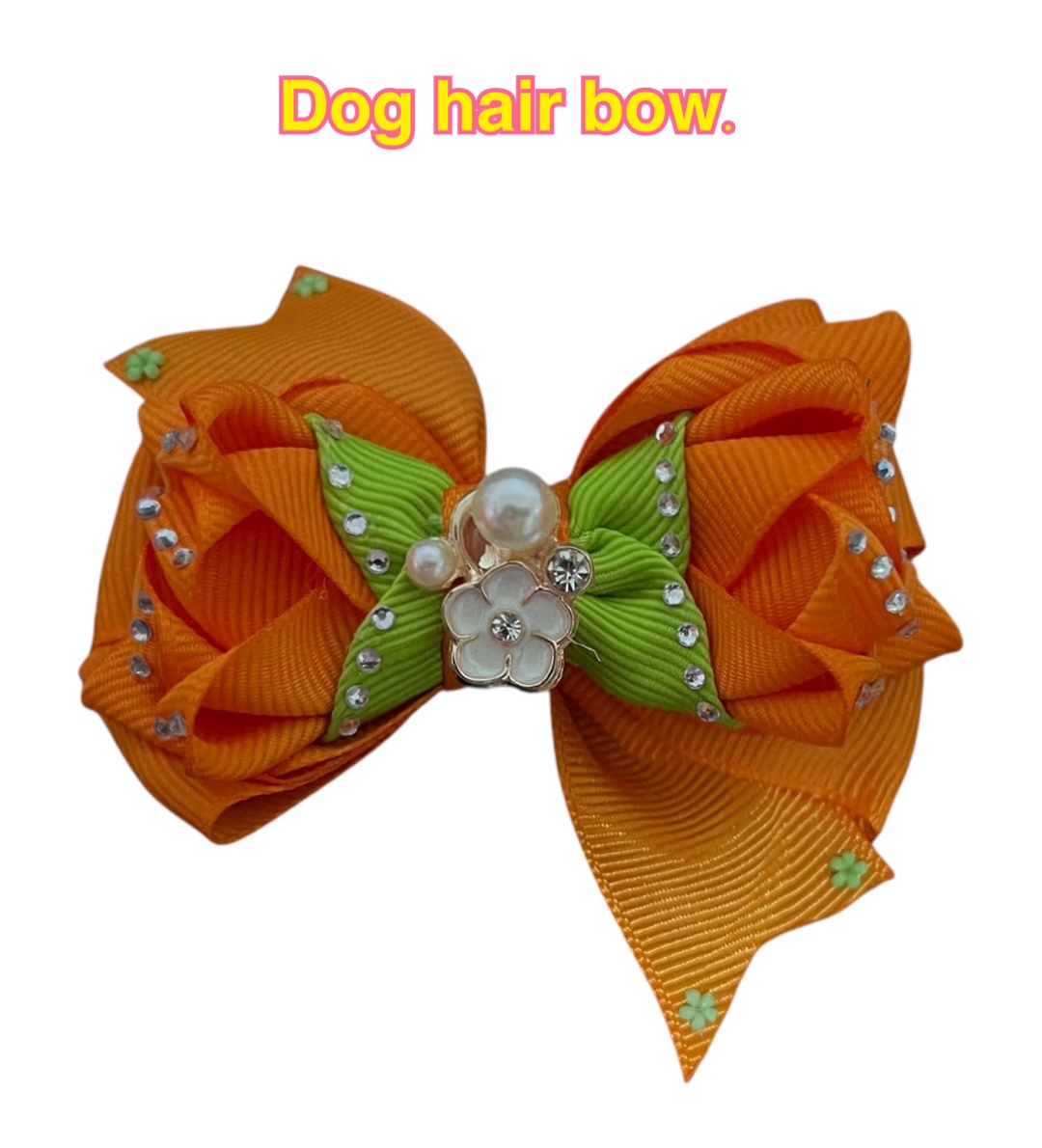 Dog hair bow.
