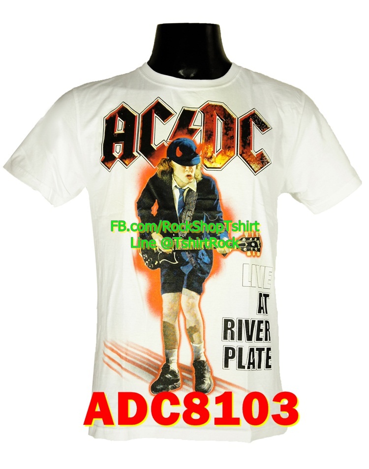 เสื้อวินเทจ AC/DC เสื้อยืดวงร็อค เสื้อร็อค เมทัล เอซี/ดีซี ADC8103