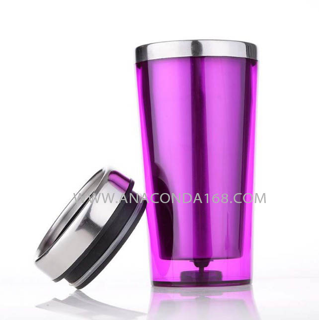 แก้วเก็บอุณหภูมิ 2 ชั้น แก้วเก็บร้อน-เย็น 420 ml.