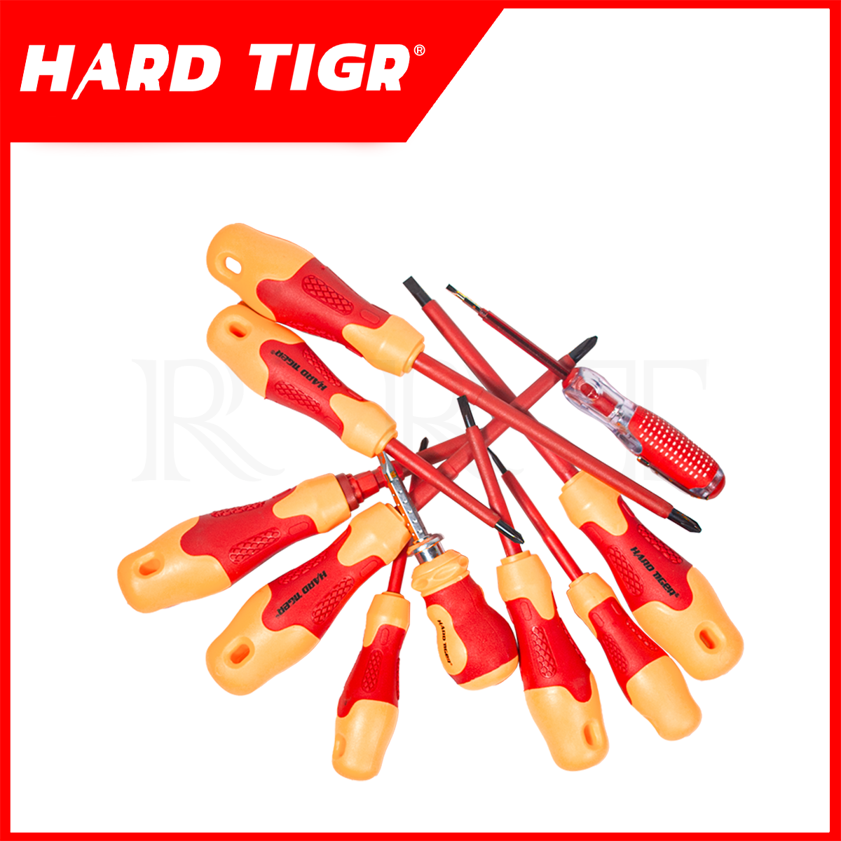 HARD TIGR ชุดไขควงหุ้มฉนวน 10 ตัวชุด