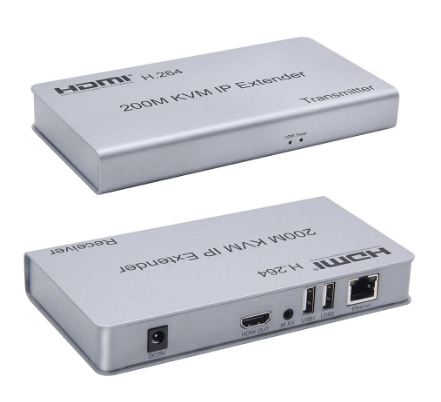 กล่องแปลง HDMI KVM USB EXTENDER to UPT LAN CAT6 6A TCP/IP (200M)