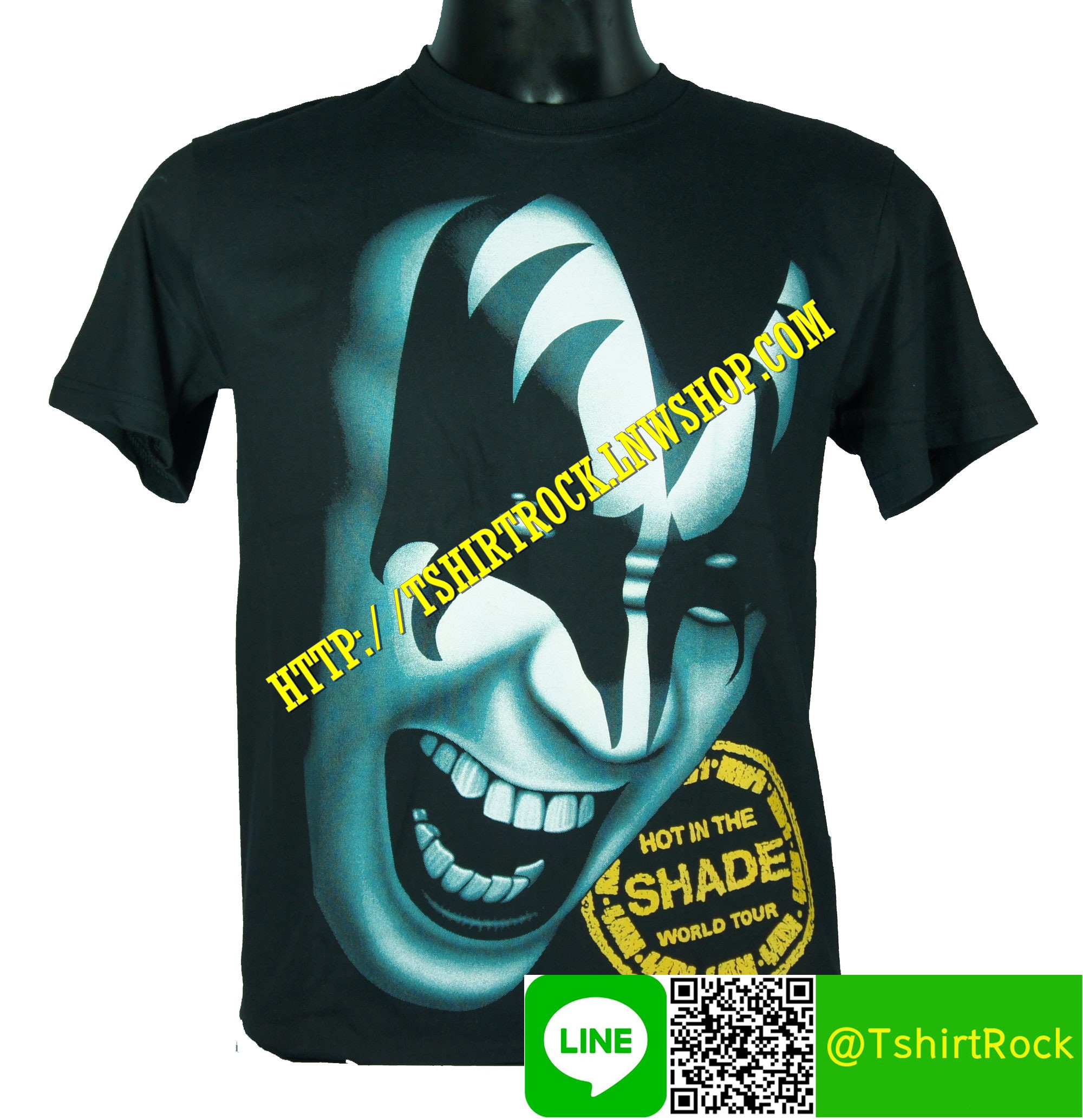 KISS เสื้อยืดวงร็อค เมทัล ดนตรี เสื้อวงคิส KIS900