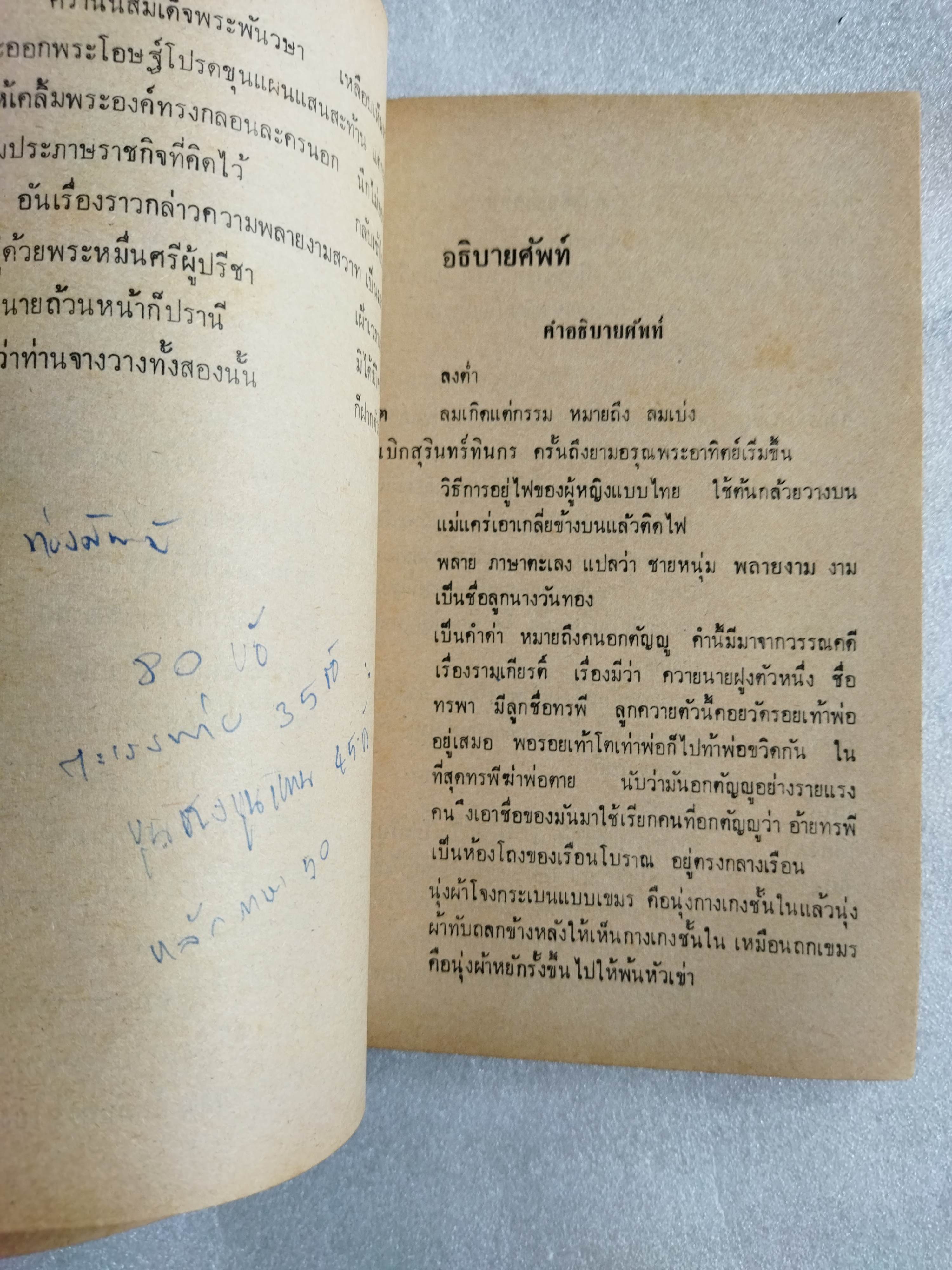 หนังสืออ่านภาษาไทยสำหรับรายวิชา ท503,ท504