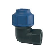 ข้องอเกลียวใน 90องศา (90o Female Elbow) HDPE แบบสวมอัด