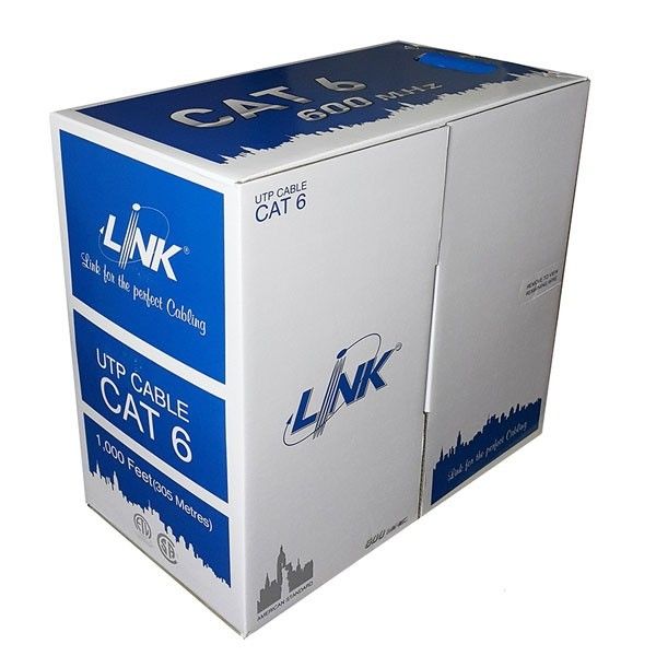 Link สายแลน CAT6 สำหรับเดินสายภายในอาคาร ความยาว 305 เมตร ยี่ห้อ LINK