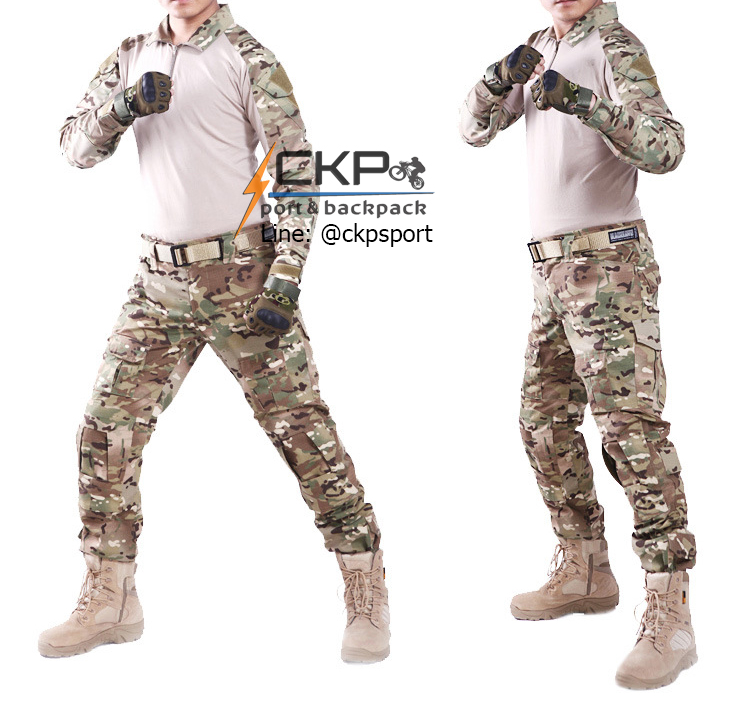 กางเกงแทคติคอล กางเกงคอมแบท ลายมัลติแคม