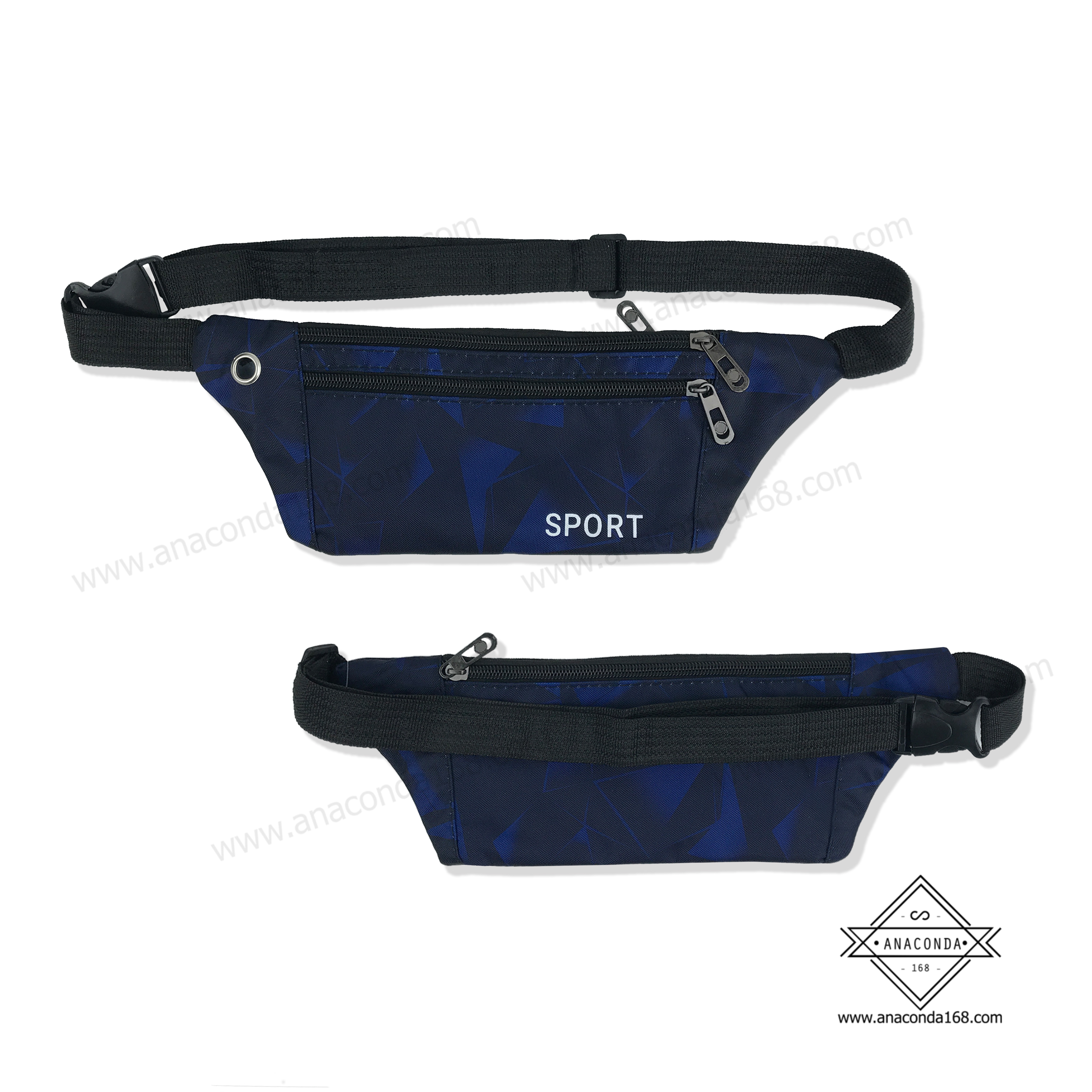 กระเป๋าคาดเอวสปอร์ต 3 ซิปแบบลาย V.6(Sport Bag)